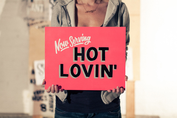 Love for Sale paintings on Behance #sign #painted #shot #painting #one #hand #typography