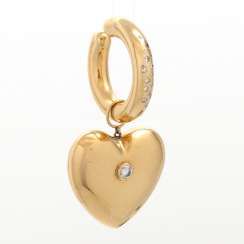 Mount Creole in heart shape with diamond,