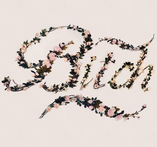 Flowers Type by Antonio Rodriguez Jr #tipografia #flowers #typography