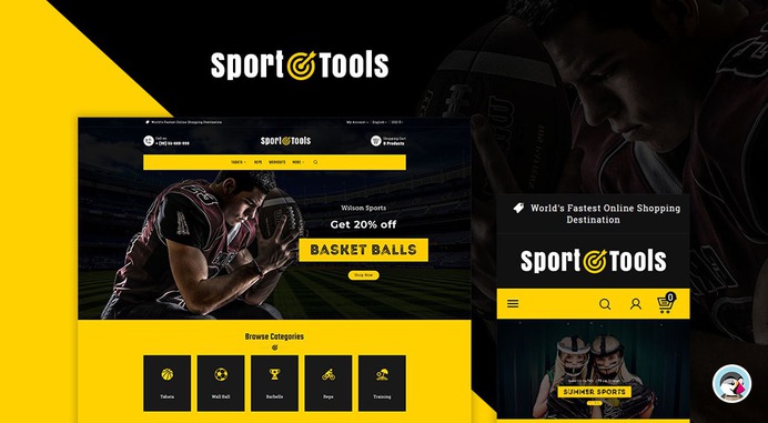 #Sport #Tools & #Equipment - #Prestashop #Responsive #Theme | #TemplateTrip #eCommerce #Website #Design #Template