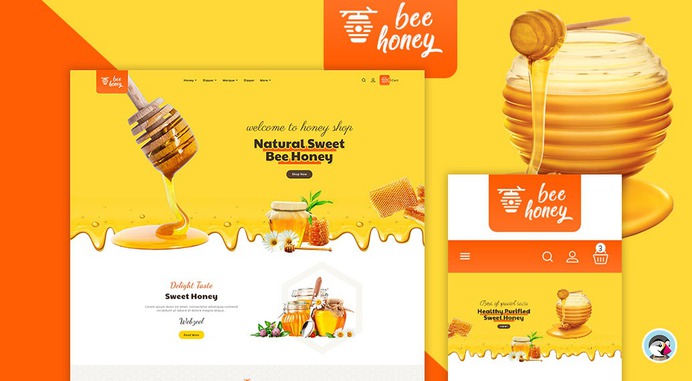 #Honey #Bee - #Agro #Bee & #Sweet Shop - #Prestashop #Responsive #Theme #eCommerce #Website #Design #Template