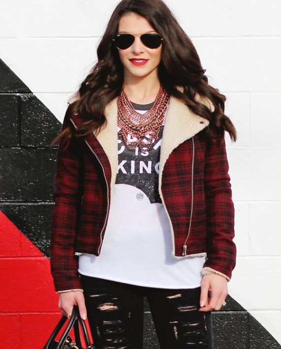 TCJ Stylish Flannel Jacket For Women