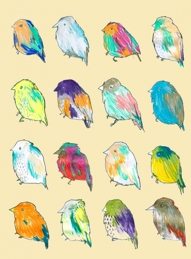 All sizes | card | Flickr - Photo Sharing! #birds #illustration