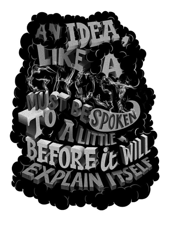 Great 3d type #dark