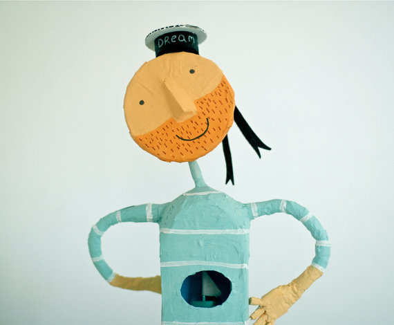 Kickcan & Conkers: Inspiration: Be Happy Now #sailor #paper #toy