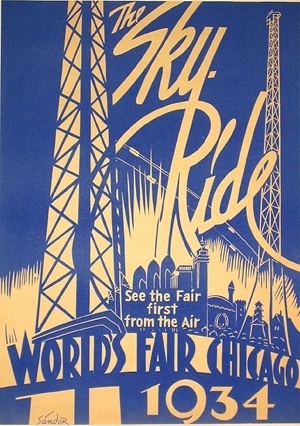 #vintage #worldsfair #1930s #1934 #poster #lettering