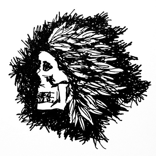 All sizes | Native Spirit | Flickr - Photo Sharing! #illustration #indian #skull