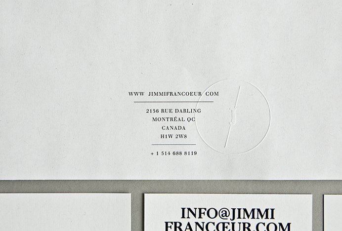 Jimmi Francoeur by Studio Beau #brand identity #brand design #stationary