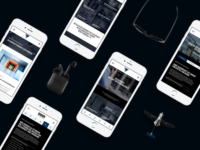 Braun Sicherheitsdienste — Südsolutions Apps, App, Website, Responsive Design, Digital, Iphone, Security