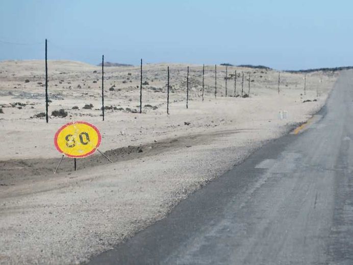 Lonely Road Signs of Namibia: Landscape Photography by Helin Bereket