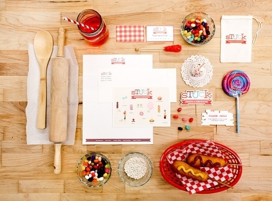 Stuck on the Behance Network #candy #identity #food