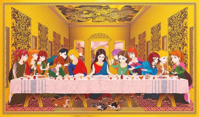 Religious Painting Series by Hiroshi Mori