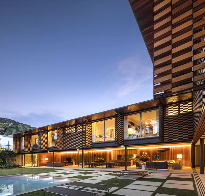 Tropical L-Shaped House #architecture #house #home #decor