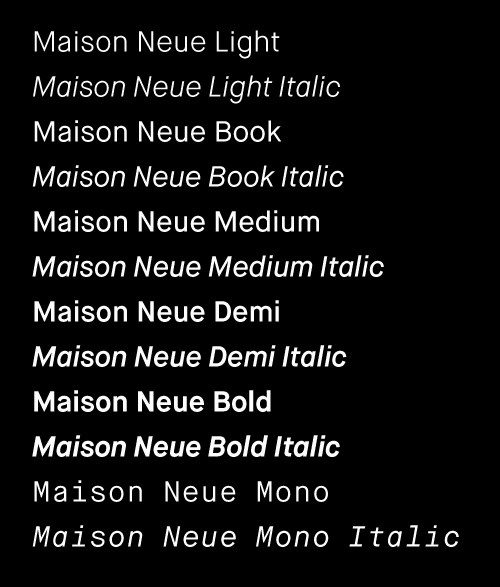 Maison Neue | Typographica #font #typeface #typography