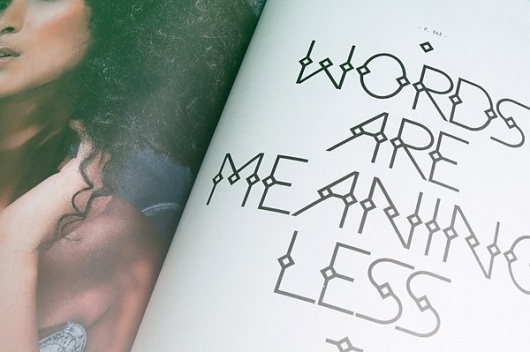 Blink Type Works on the Behance Network #print #blink #magazine #typography