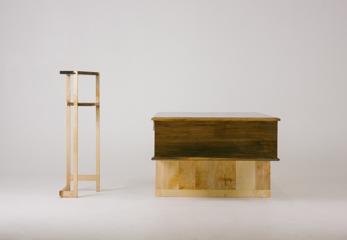 stack Stairs Fly Massive Millworks #fly #massive #millworks #wood #furniture #interior #walnut #maple #woodworking #modernism