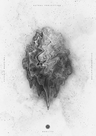 B&W on the Behance Network #projection #psychic #white #black #astral #nicolas #buenos #and #dark #aires