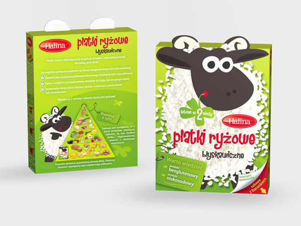 Halina Platki Ryzowe on Packaging of the World Creative Package Design Gallery #packaging