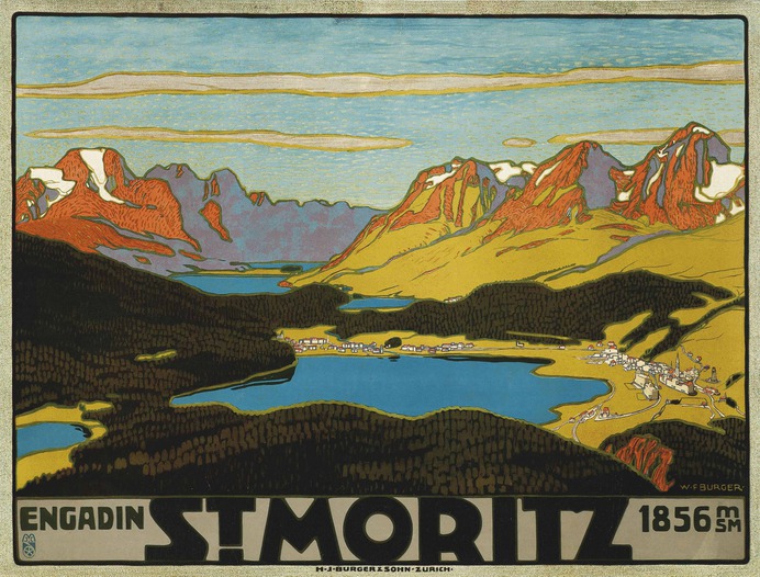 Wilhelm Friedrich Burger (1882-1964) | ST. MORITZ | posters, ski & winter sports | Christie's