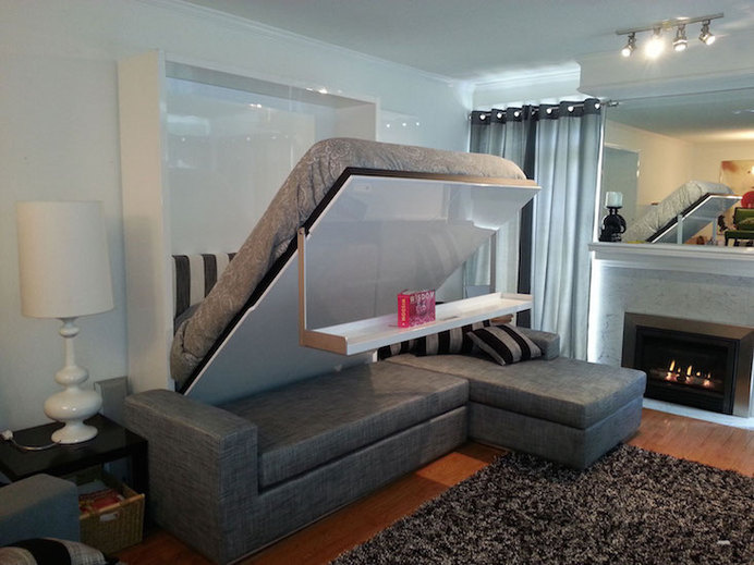 Float MurphySofa Sectional Wall Bed #tech #flow #gadget #gift #ideas #cool