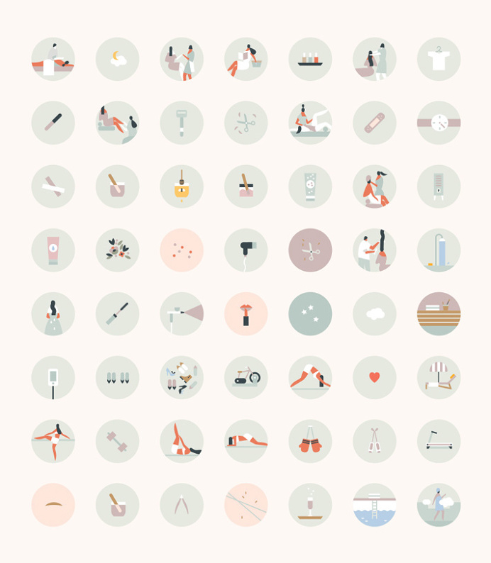 Beautified by Lotta Nieminem #icons #ilustrations