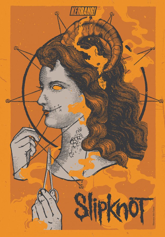 Slipknot Kerrang! Magazine Illustration
