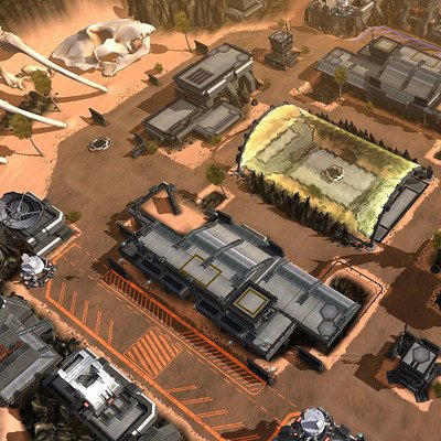 Titanfall Assault Environment Art - Boneyard Desert Level