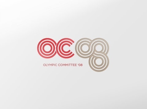 Merde! - kentson: Logotype (Olympic Committee '08) #typography