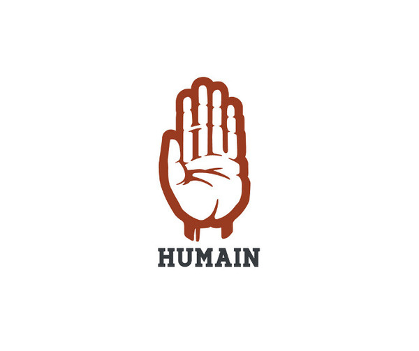 Branding Daran Brossard Creative Co. / DBCCo. #negative #logo #hand #space