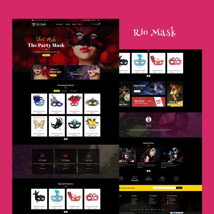 #Rio #Mask - #Party #Propz #Eye #Carnival - #Prestashop #Responsive #Theme | #TemplateTrip #eCommerce #Website #Design #Template