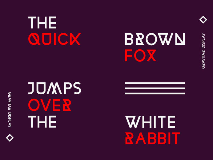 Gravitar Display - grab . the . eye . | design & visual communication #font #display #gravitar #typography
