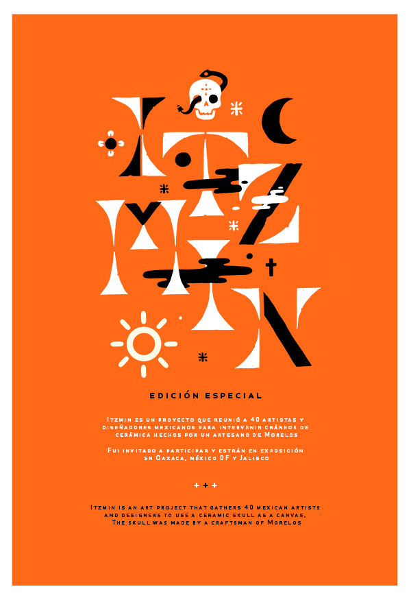 Alan Rodriguez: ITZMIN / on Design Work Life #black #orange #halloween #poster