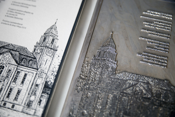 Wedding Invitations – Jon Cleave & Emma Reynolds #invite #debossing #invitation #reynolds #print #jon #block #illustration #deboss #emma #invites #cleave #wedding #foil