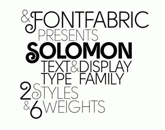 Solomon on the Behance Network #solomon #font #type