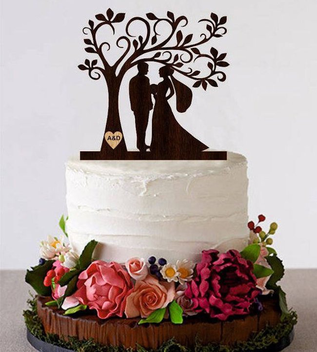 couple wedding cake topper
