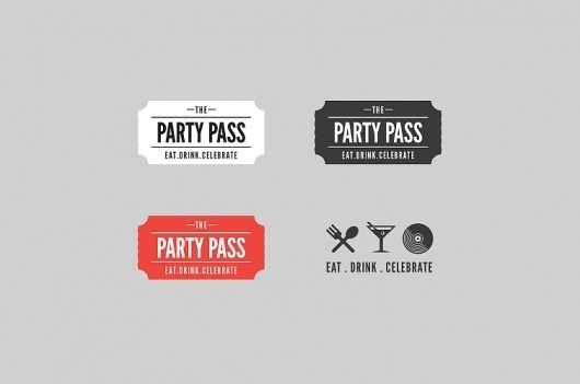 David Arias – Branding and Design / Freelance Graphic Designer / Vancouver, Canada / Party Pass #logo #pass #identity #party