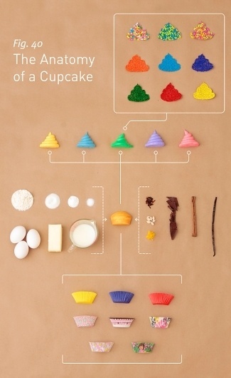 We Love Infographics — Anatomy of a Cupcake by Allen Hemberger #text #hemberger #infographics #we #food #handmade #allen #love #no