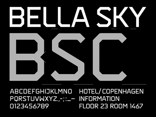 bench.li / Beautiful design inspiration from around the universe. #font #sky #bella #type #angular