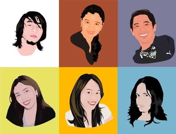 Vectors on the Behance Network #vector #edzelrubite #people #portraits #sknny