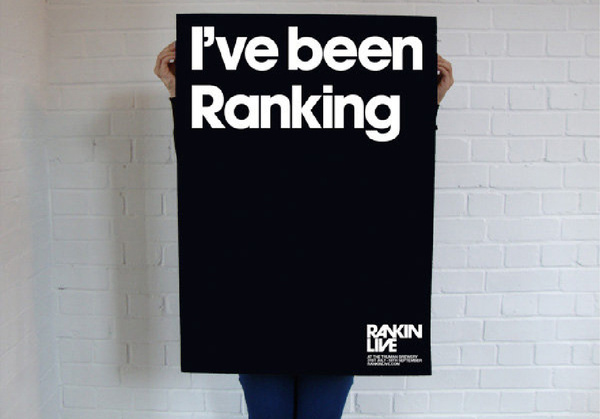 RANKIN LIVE Exhibition #branding #print #poster #art #music #layout #typography
