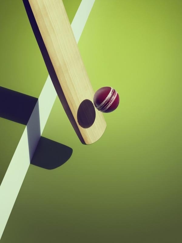 Sports and Surreal Shadows by Kelvin Murray Cricket #photography #illusion #shadow