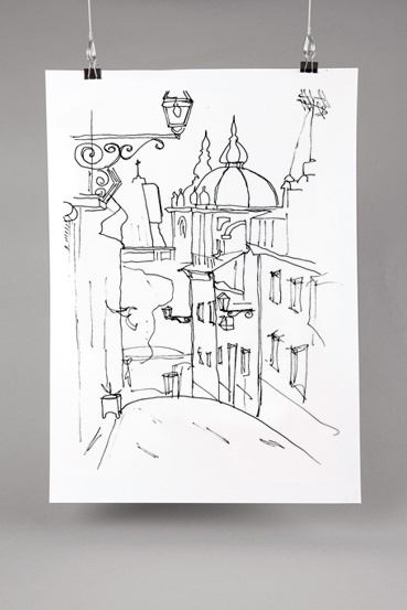 Drawing Madragoa. A popular neighborhood of Lisbon. #sketches #drawing