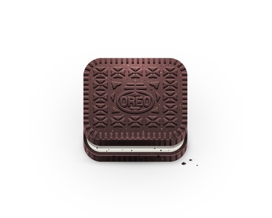 Oreo icon by Julian Burford, via Behance #icon #iphone #application #ipad