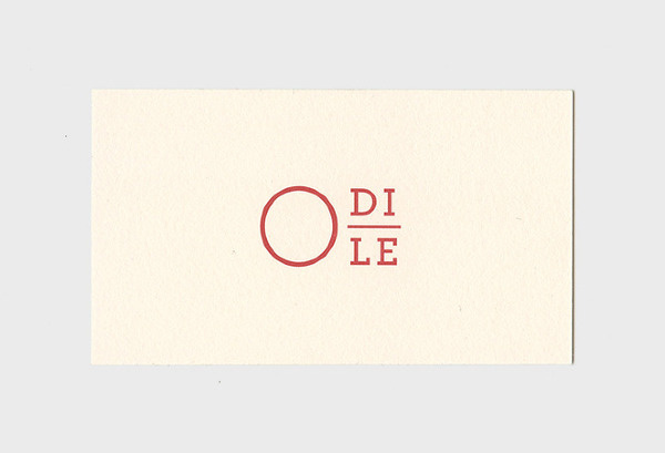 Carte Odile Simon Guibord #logo #identity