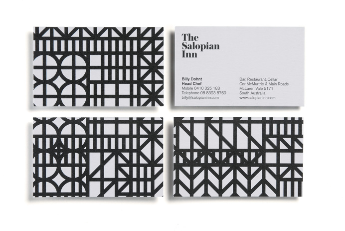 The Salopian Inn business card #geometric #businesscard #identity #stationery