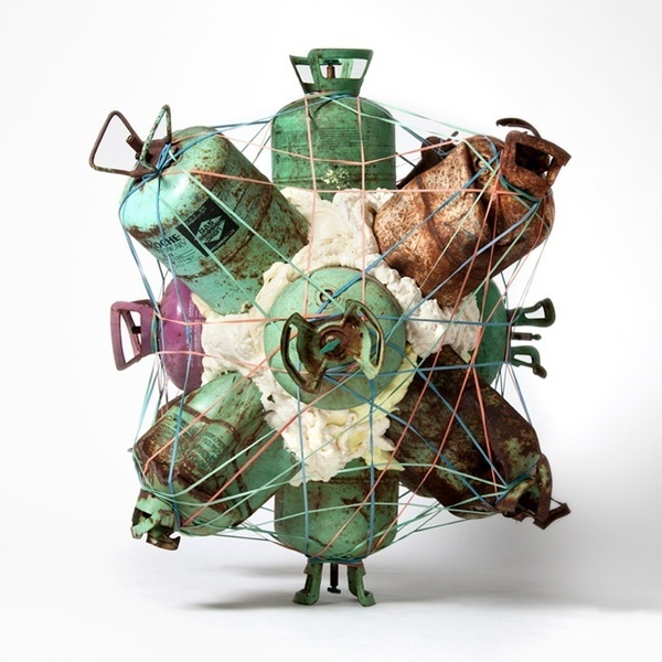 PLAYING WITH ELEMENTARY PARTICLES: THE SCULPTURAL COLLAGES OF EVAN ROBARTS #sculpture #collage #art