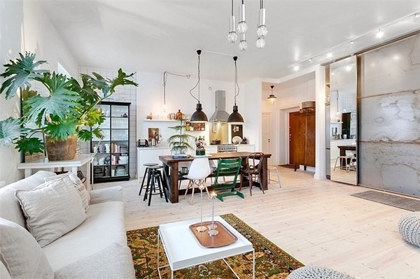 Vy mot kök och hall #interior #design #stockholm #decoration