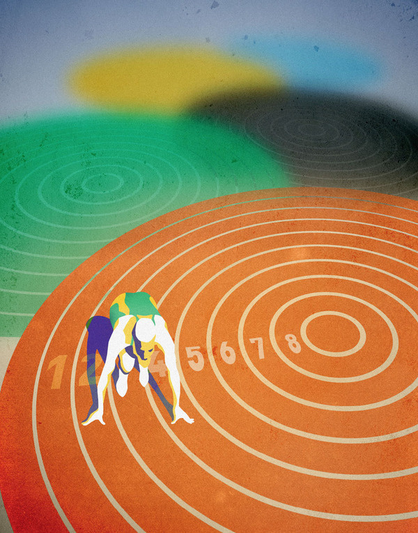 Expectations from the Olympic games on the Behance Network #olympic #start #athletics #sport #games