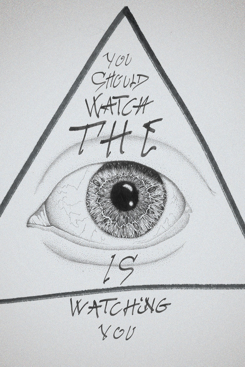 the all seeing eye #eye #illustration #rough #typo