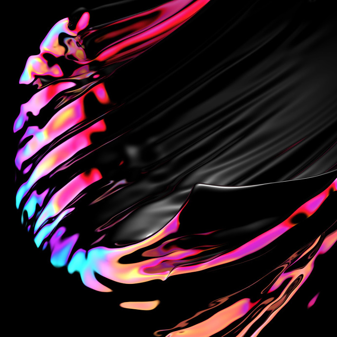 Painted ocean By Quentin Deronzier #paint #liquid #ocean #wave #artwork #colors #contrast